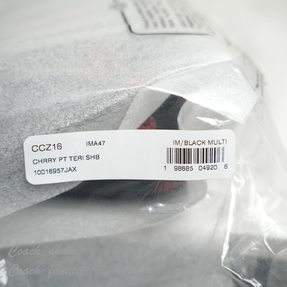 Coach CCZ16 Teri Shoulder Bag Leather Crossbody With Cherry Print NWT - Picture 10 of 12